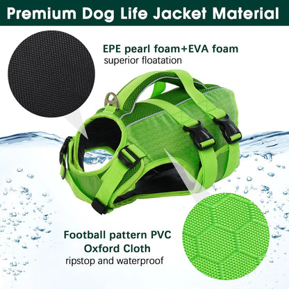 TREKROV™ High-Flotation Dog Life Jacket — Adjustable, Reflective & Lightweight