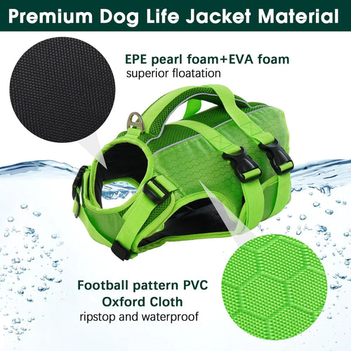 TREKROV™ High-Flotation Dog Life Jacket — Adjustable, Reflective & Lightweight