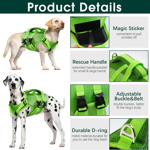 TREKROV™ High-Flotation Dog Life Jacket — Adjustable, Reflective & Lightweight