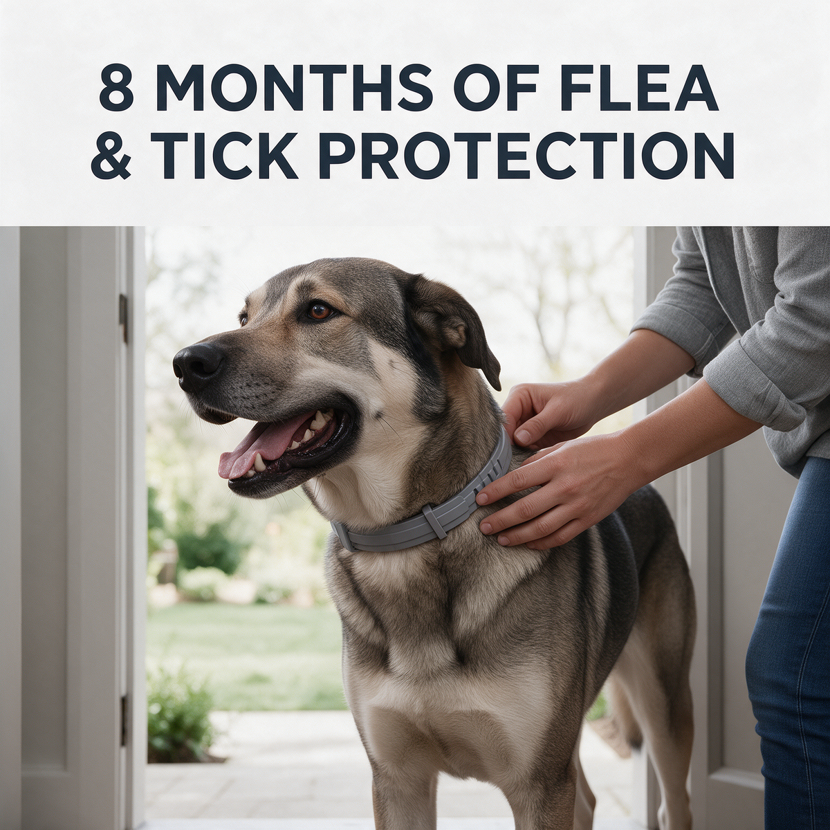 Paddy™ 8-Month Flea & Tick Collar 70cm for Large Dogs (18+ lbs)